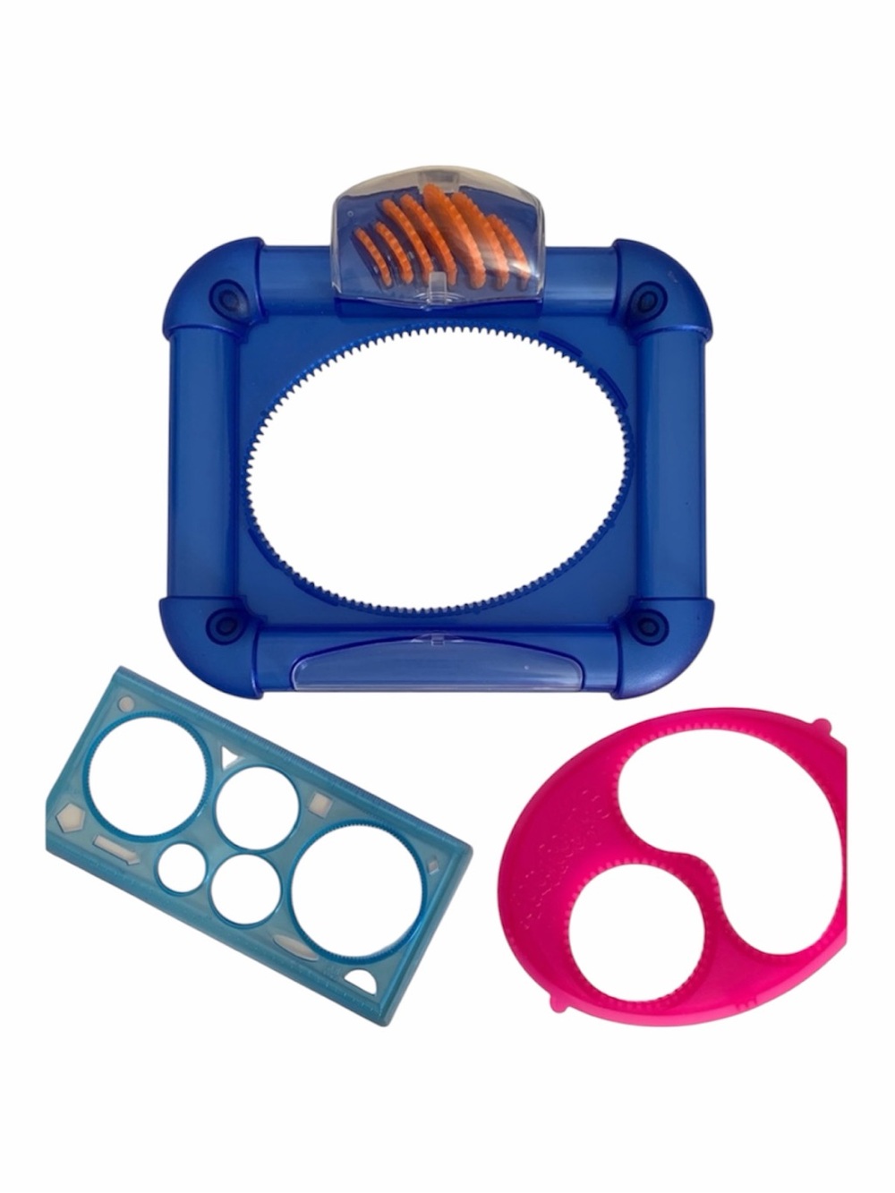 Hasbro Spirograph Design Kit Built in Storage 7 Gears Pink Blue Girls Boys Draw
